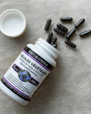 Gélules végétales de graines de nigelle